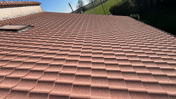 durchfuhrung der dachziegelreinigung