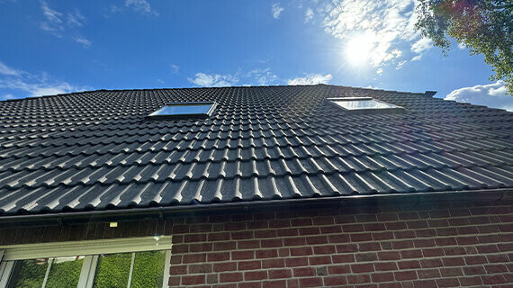 Moosentfernung vom Dach Effekte