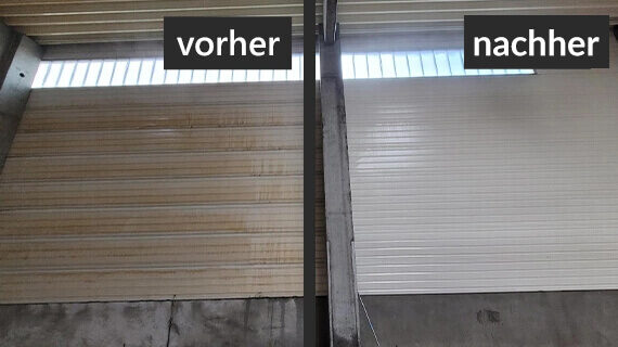 hallenreinigung in Zittau vorher nachher Effekte