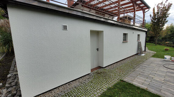 Fassadenreinigung und fassadenanstrich