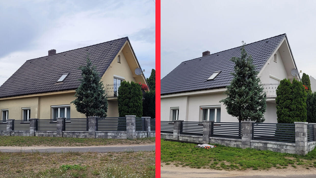 Dach- und Fassadenreinigung mit Anstrich in Kunitz