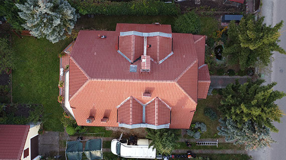 Dachreinigung in Slubice vorher nachher