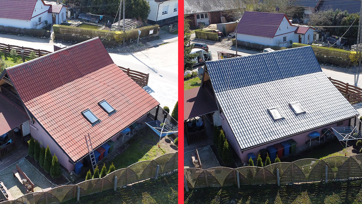 Dachblechreinigung und -anstrich in Osiecznica