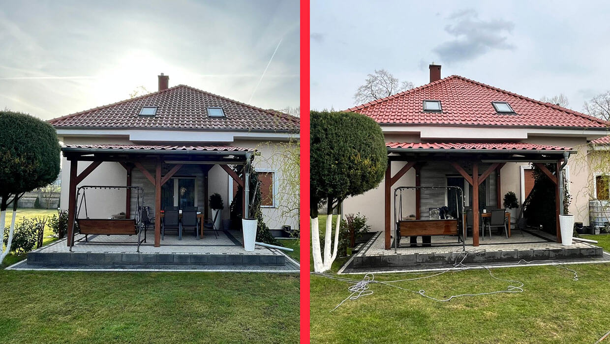 Dachreinigung in Nittritz