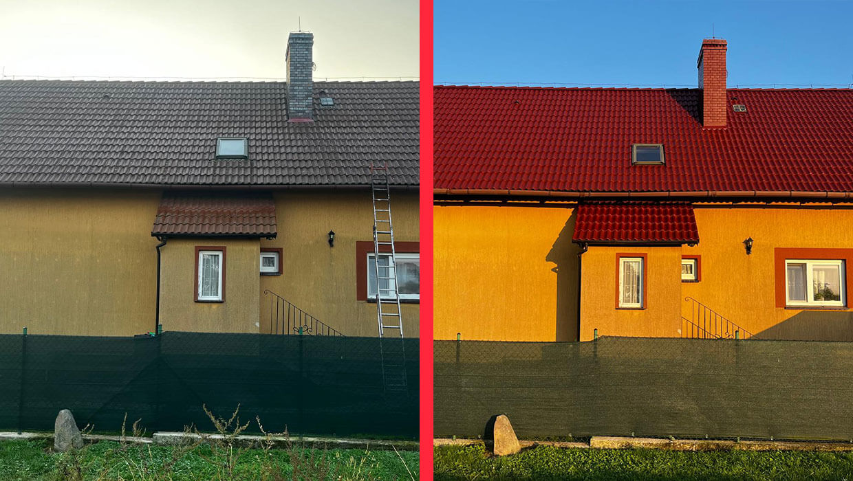 Dachreinigung und -anstrich in Wirschkowitz