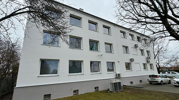 Endergebnis des Fassadenanstrichs