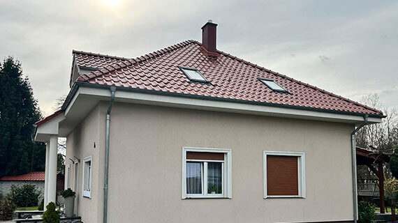 Dachreinigung in Nittritz vorher nachher