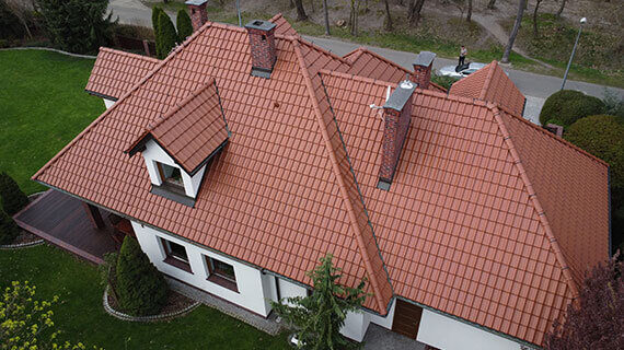 Dachreinigung in Slubice vorher nachher