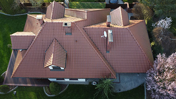 Dachreinigung in Slubice vorher nachher