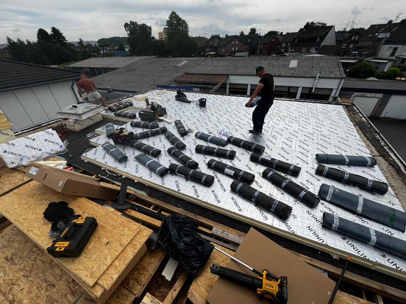 Dachpappe verlegen