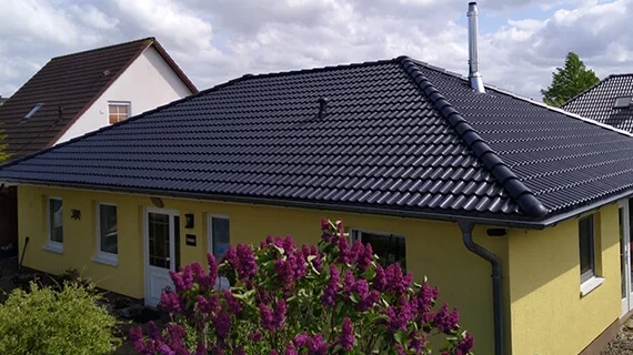 Erlengang - Dach vor der Reinigung und dem Anstrich