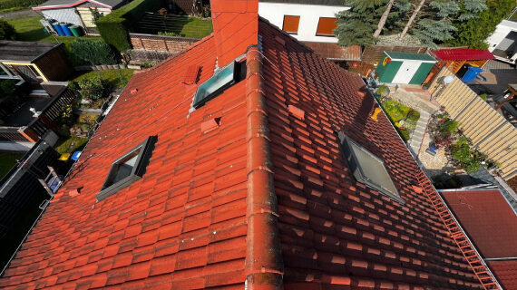 Dachreinigung und -anstrich in Zwickau - vorcher