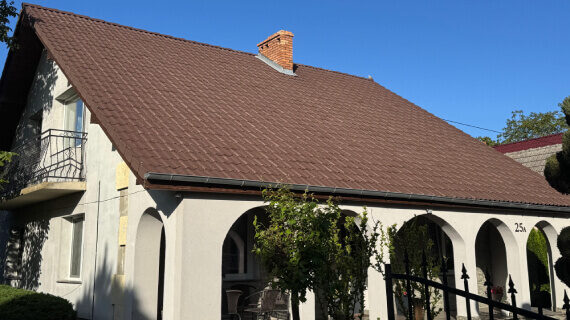 Dachreinigung und -anstrich in Wichów - VORHER NACHHER