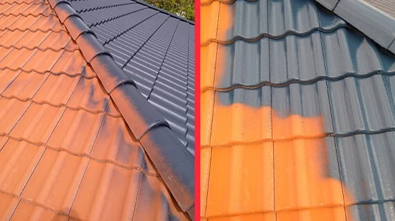 Umlackierung des Daches in eine andere Farbe - Erlengang