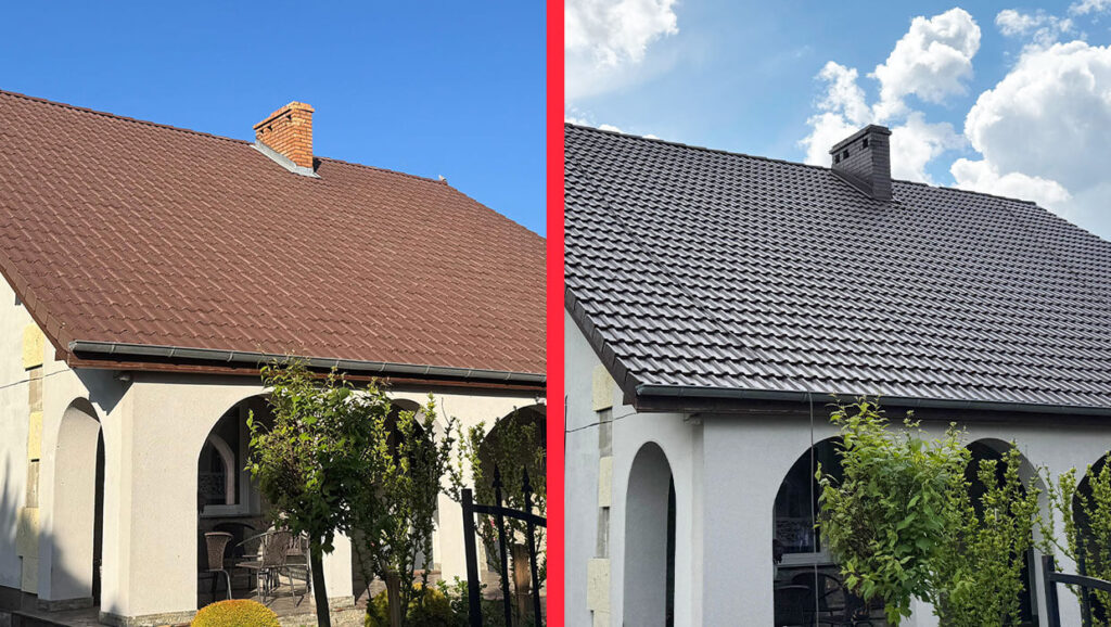 Dachreinigung und -anstrich in Wichów