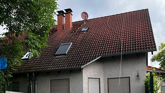 dachreinigung und -imprägnierung - Berlin vorher nachher