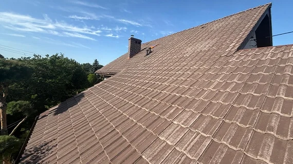 Dachbeschichtung in Modrzyca Vorher Nachher