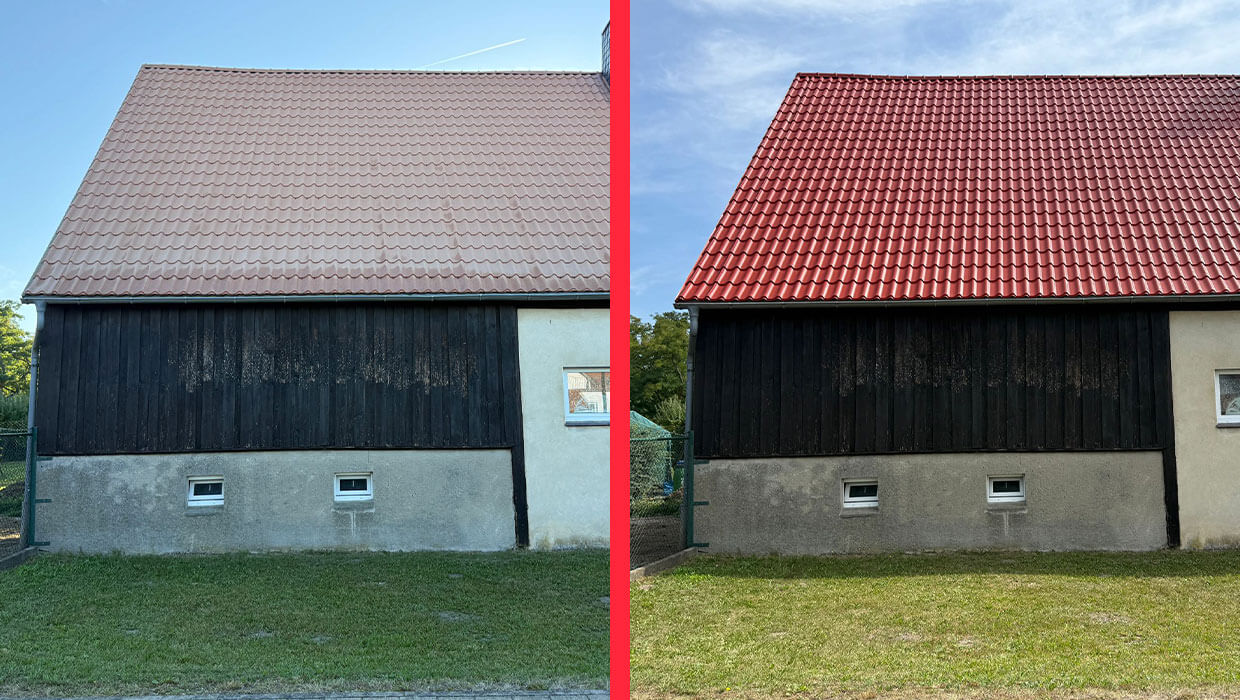 Dachreinigung und -anstrich in Kodersdorf