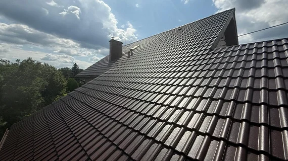 Dachbeschichtung in Modrzyca Vorher Nachher