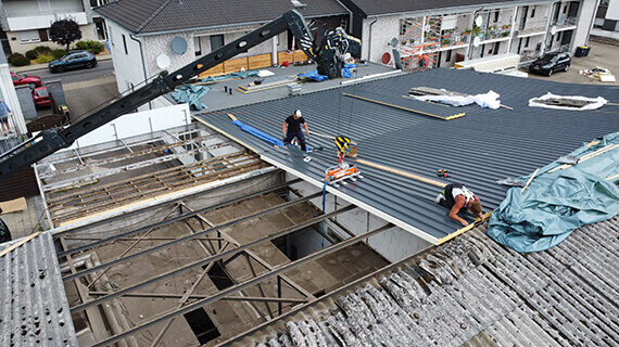 Komplette Dachsanierung vorher nachher