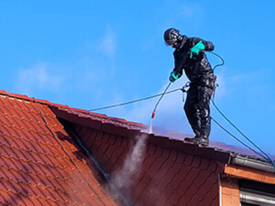 Tiefenreinigung mit Hochdruck