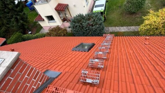 Dachreinigung Möser - vorher und nachher
