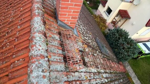 Dachreinigung Möser - vorher Dachreinigung Möser - vorher und nachher