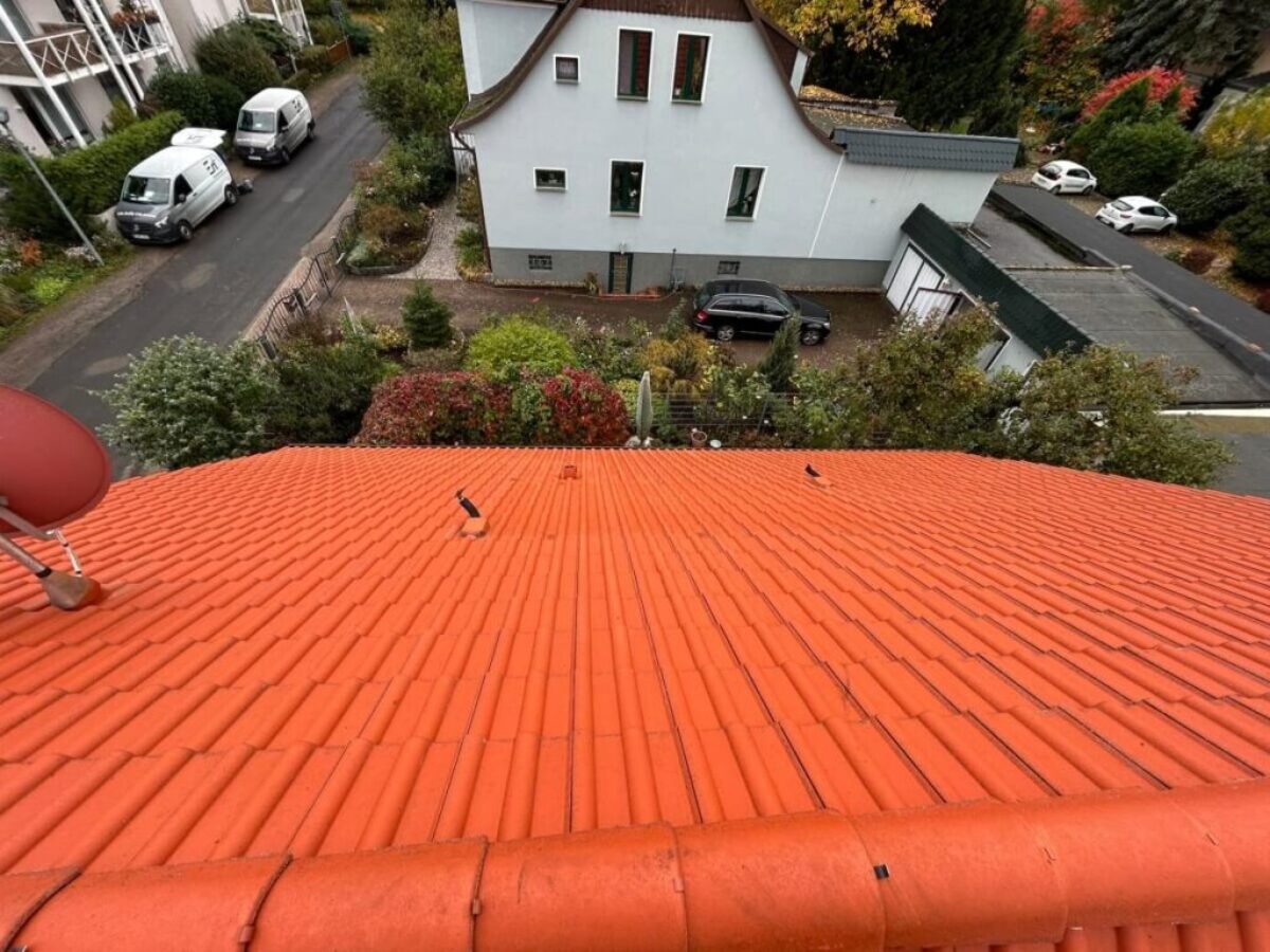 Nach der Dachreinigung in Möser Nach der Dachreinigung in Möser