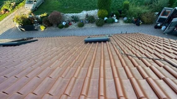 Dachreinigung vorher nachher - Radibor