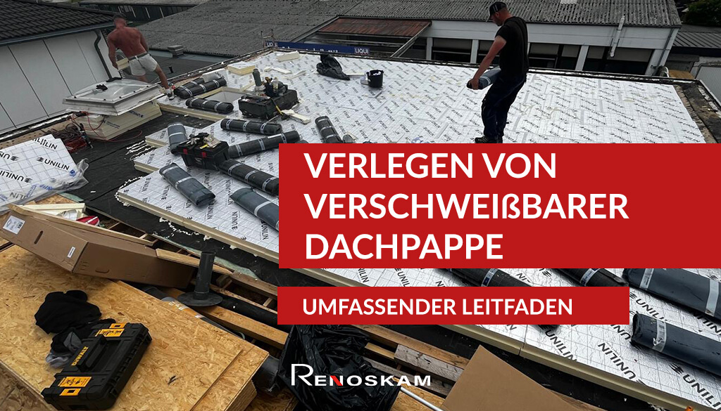 Infografik zum Schweißbahn verlegen