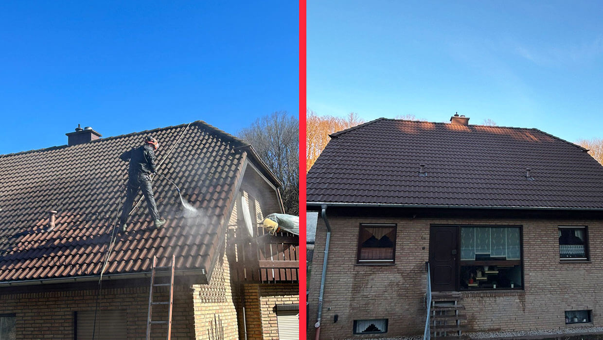 Dachreinigung in Hainichen