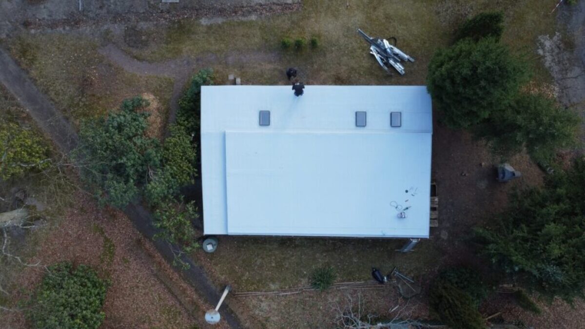 Nachher - Sanierung eines Flachdach in Kromlau