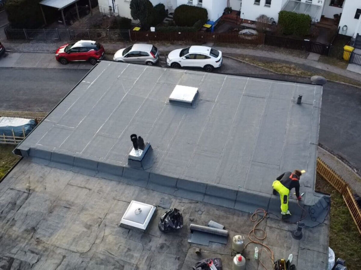 Nachher - Umfassende Dämmung eines Flachdachs - Berlin