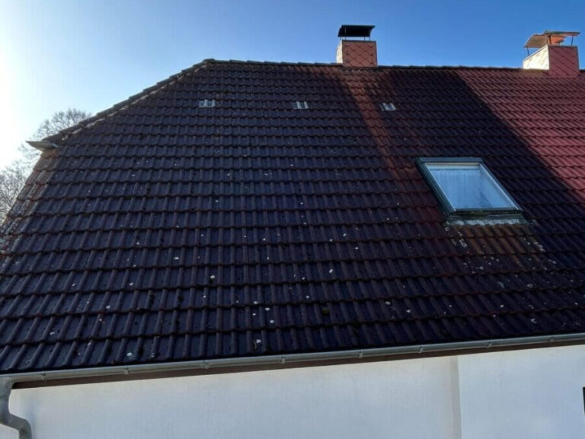 Vorher - Dachreinigung und -imprägnierung in Süderholz