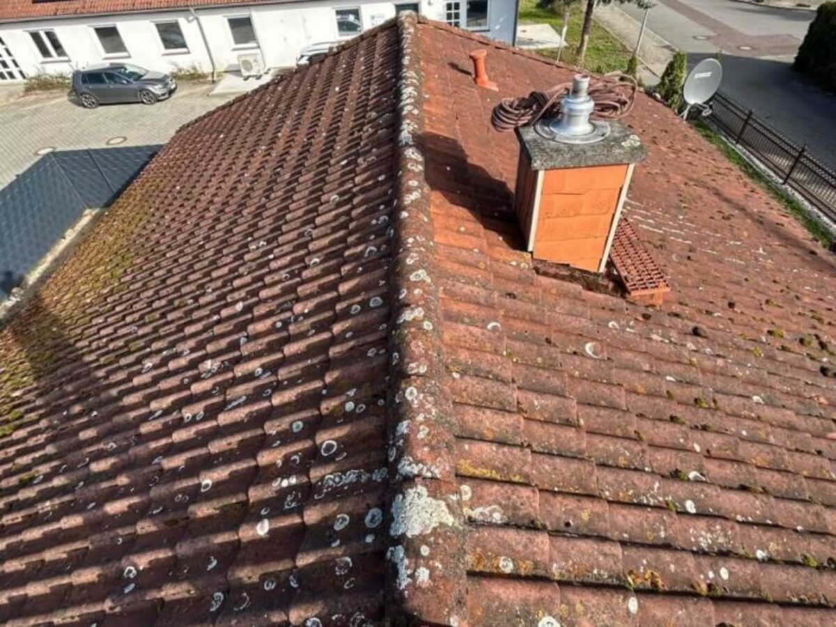 Vorher dachreinigung und -imprägnierung Parey
