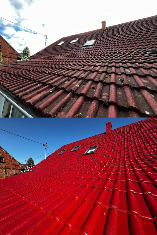 vorher nachher oxidrot farbe